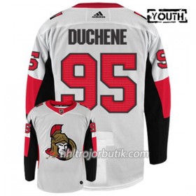 Barn Ishockey Ottawa Senators Tröja MATT DUCHENE 95 Adidas Vit Authentic
